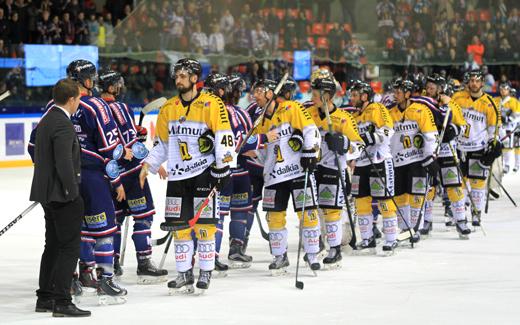 Photo hockey Grenoble-Rouen: raction des coachs - Ligue Magnus