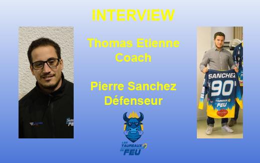 Photo hockey Interview - Thomas Etienne et Pierre Sanchez - Division 2 : Limoges (Les Taureaux de Feu)