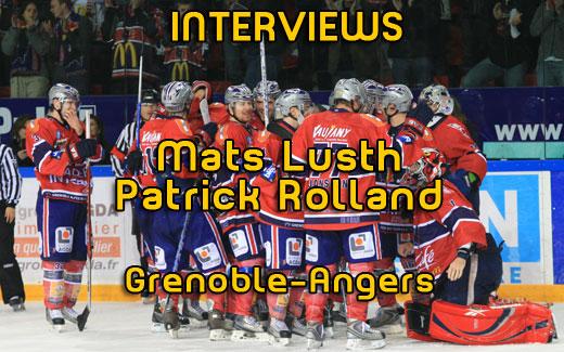 Photo hockey Interviews des coachs de Grenoble - Coupe de la Ligue ARCHIVES : Grenoble  (Les Brleurs de Loups)