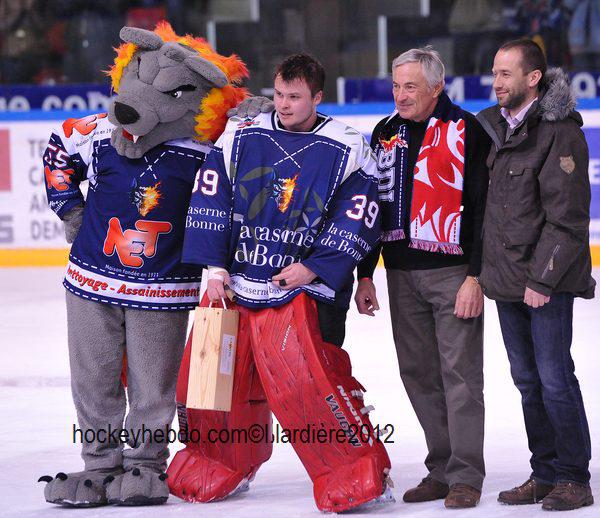 Photo hockey Interviews Grenoble-Angers :Raibon - Henderson - Ligue Magnus