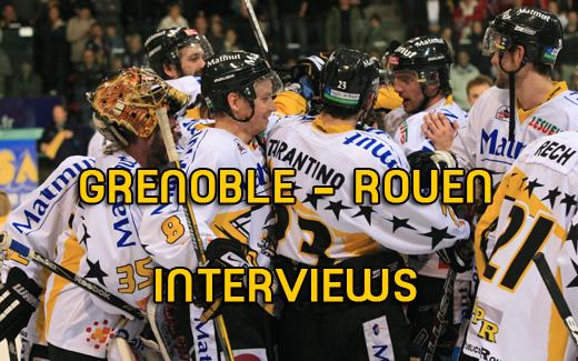 Photo hockey Interviews Grenoble-Rouen  - Ligue Magnus
