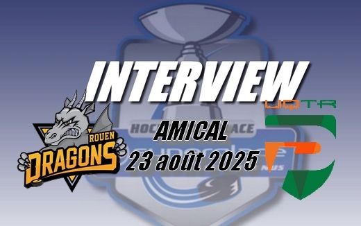 Photo hockey Les REACTIONS - Amical Rouen vs Trois Rivires - Hockey en France : Rouen (Les Dragons)