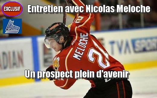 Photo hockey Nicolas Meloche,  prospect plein d