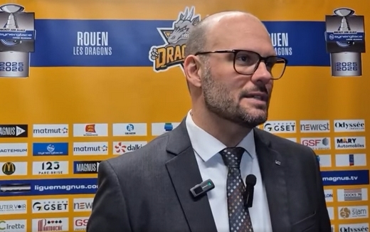 Photo hockey R�actions de Carl Mallette - Ligue Magnus : Rouen (Les Dragons)