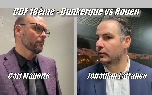 Photo hockey Ractions de J. LAFRANCE et de C. MALLETTE - Coupe de France