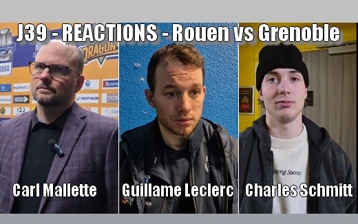 Photo hockey R�actions J39 Rouen vs Grenoble - Ligue Magnus