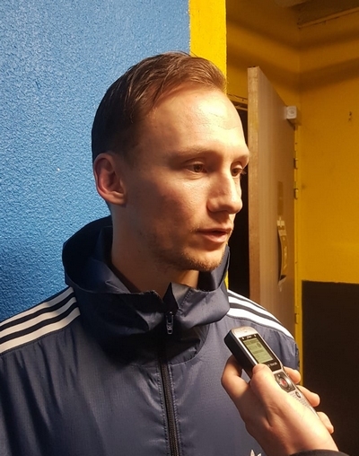 Photo hockey Rouen vs Amiens - ITW F. Lhenry - M. Richer et  D. Glad - Ligue Magnus