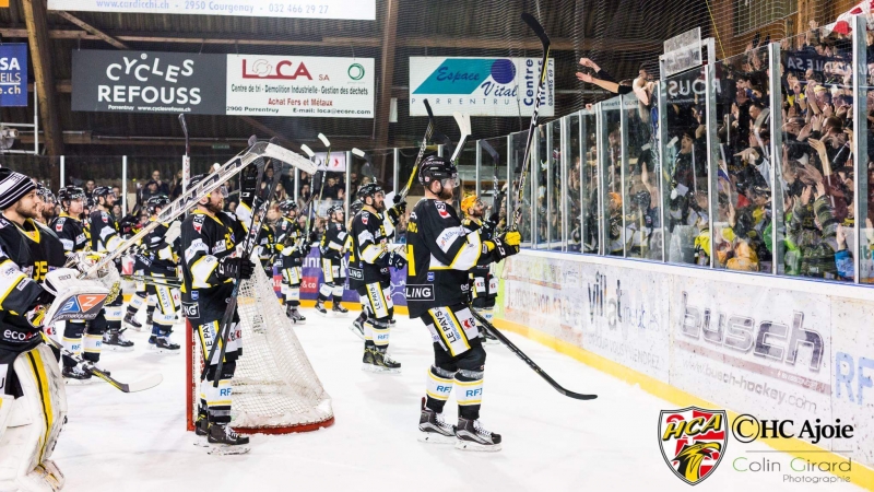 Photo hockey Ajoie recolle dans la srie - Suisse - Swiss League : Ajoie (HC Ajoie)