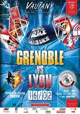 Photo hockey Amical : Grenoble - Lyon  - Ligue Magnus : Grenoble  (Les Brleurs de Loups)