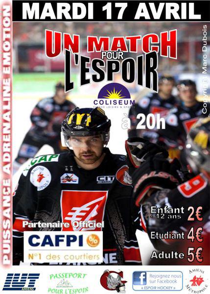 Photo hockey Amiens: dtails match de l