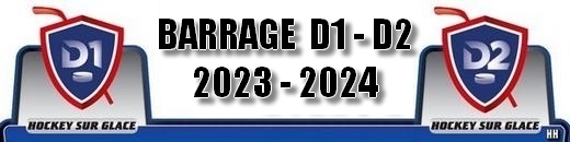 Photo hockey BARRAGE D1 D2 - Rsultat du 13 avril 2024 - Division 1