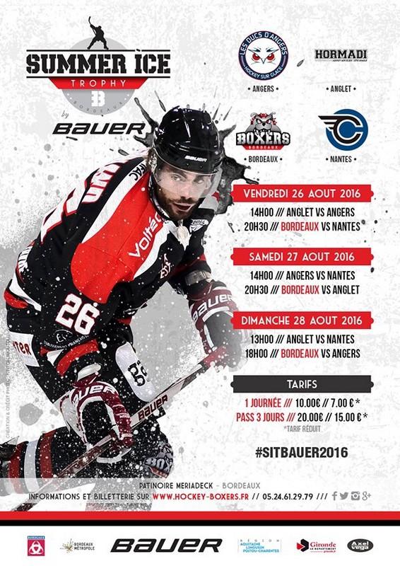 Photo hockey Bordeaux : Programme du Summer Ice Trophy - Hockey en France : Bordeaux (Les Boxers)