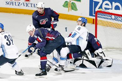 Photo hockey CM : La Finlande bat les USA - Championnats du monde