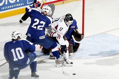 Photo hockey CM : La Lettonie assure sa place - Championnats du monde