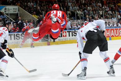 Photo hockey CM : La Russie facile - Championnats du monde