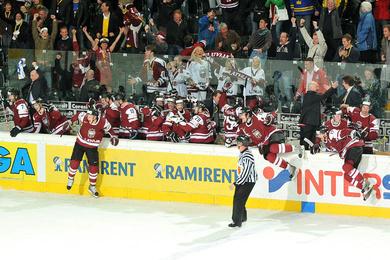 Photo hockey CM 09 : Incroyables Lettons - Championnats du monde