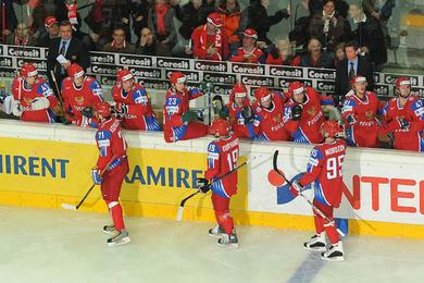 Photo hockey CM 09 : La Russie sans faute - Championnats du monde
