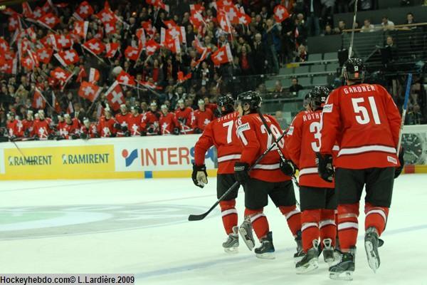 Photo hockey CM 09 : La Suisse d