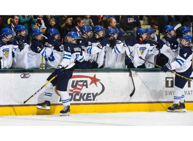 Photo hockey CM U18: Finlande sacre - Championnats du monde