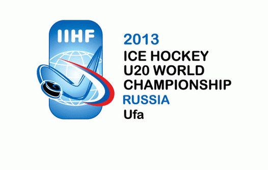 Photo hockey CM U20 :  Sude et Canada devant - Championnats du monde