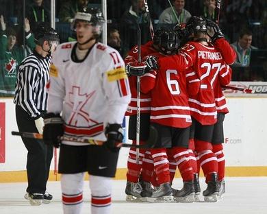 Photo hockey CM U20 : Le Canada en finale - Championnats du monde