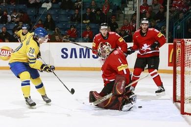 Photo hockey CM U20 : Les Sudois en bronze - Championnats du monde
