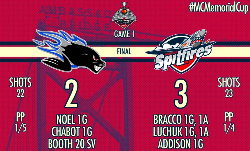 Photo hockey Coupe Memorial : Les Spitfires dcollent les premiers ! - LHJMQ - Ligue de Hockey Junior Majeur du Qubec