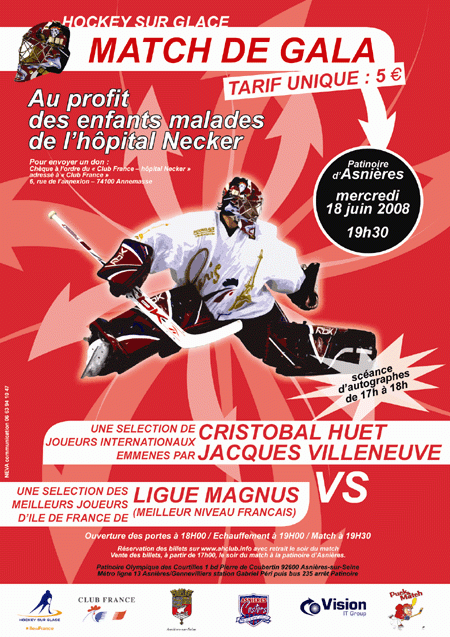 Photo hockey Cristobal Huet  Asnires - Hockey en France