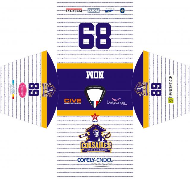 Photo hockey D1 : Un nouveau maillot pour Dunkerque - Division 1 : Dunkerque (Les Corsaires)
