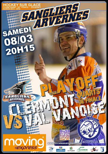 Photo hockey D2 - A Clermont  un 1/4 qui promet - Division 2 : Clermont-Ferrand (Les Sangliers Arvernes)