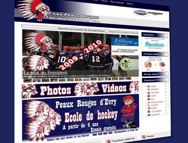 Photo hockey D2 : Evry propose son nouveau site - Division 2 : Evry  (Les Peaux Rouges Evry Centre Essonne)