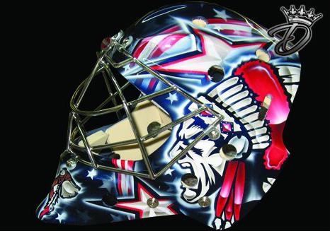 Photo hockey D2 : Le masque de Nicolas Husarek - Division 2 : Viry-Chtillon (Les Jets)