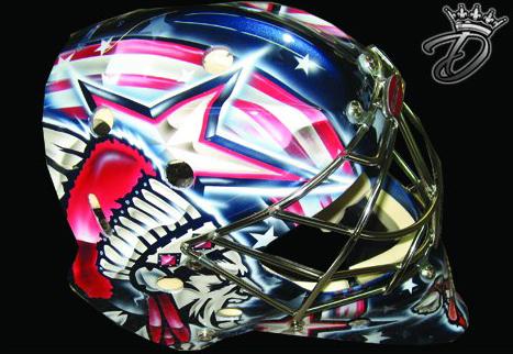 Photo hockey D2 : Le masque de Nicolas Husarek - Division 2 : Viry-Chtillon (Les Jets)