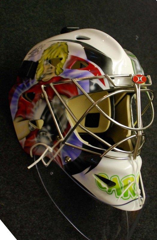 Photo hockey D2 Viry : Le masque de N. Cargou - Division 2 : Viry-Chtillon (Les Jets)