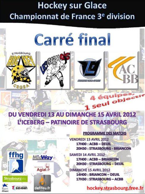 Photo hockey D3 : Le carr final  Strasbourg - Division 3