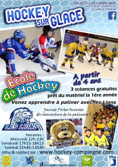 Photo hockey Dcouvrir le Hockey sur Glace  Compigne - Hockey Mineur