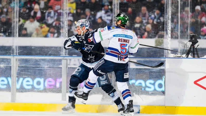 Photo hockey DEL Winter Game : Suspense et froid - Hockey en Europe Photo hockey DEL Winter Game : Suspense et froid - Hockey en Europe