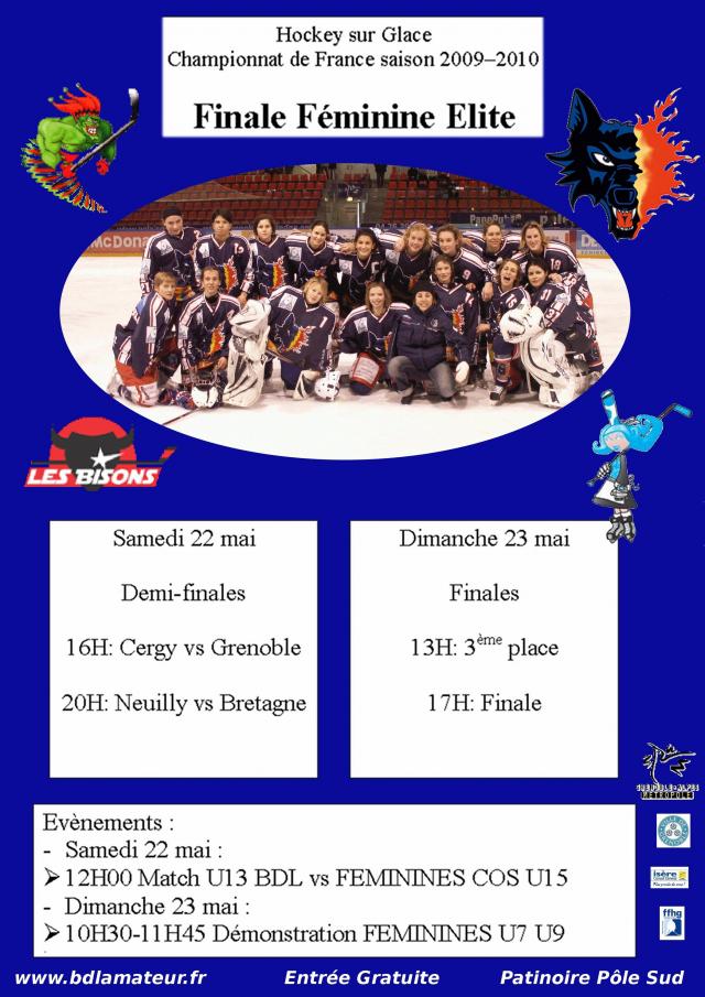 Photo hockey Fminines: finales  Grenoble - Hockey Fminin