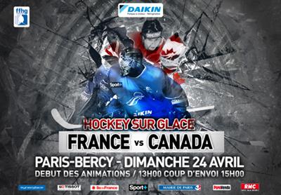 Photo hockey France - Canada aujourd