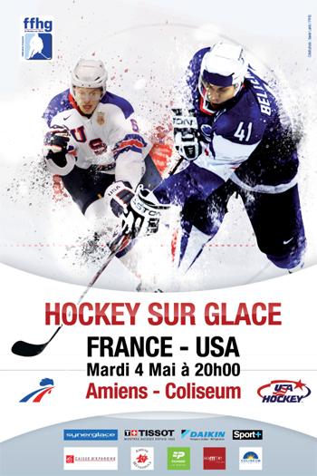 Photo hockey France / Etats-Unis : le choc ! - Equipes de France