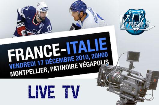 Photo hockey FRANCE - ITALIE en LiveTV - Equipes de France