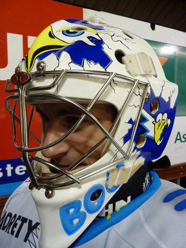 Photo hockey Gap : Le nouveau masque de Macek - Ligue Magnus : Gap (Les Rapaces) Photo hockey Gap : Le nouveau masque de Macek - Ligue Magnus : Gap (Les Rapaces)