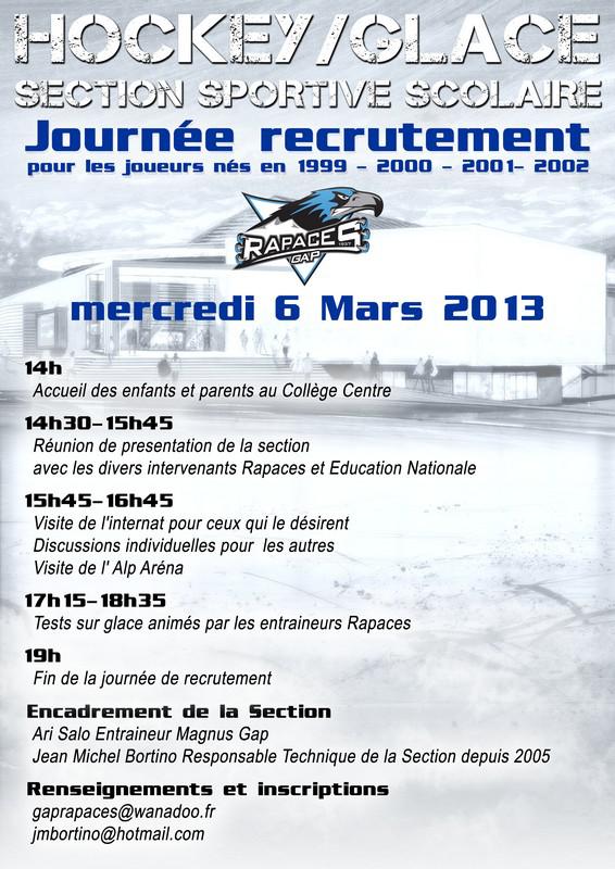 Photo hockey Gap : Recrutement sport tude  - Hockey Mineur