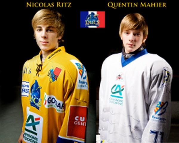 Photo hockey Hockey Dijon : Trois ducs en bleu - Equipes de France : Dijon  (Les Ducs)