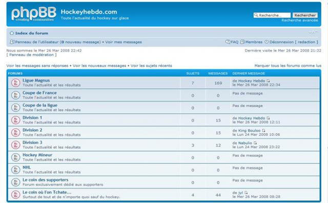 Photo hockey Hockey Hebdo : Forum et Tchat - 