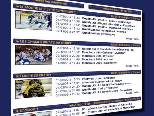 Photo hockey Hockey Hebdo : Infos site - Hockey en France
