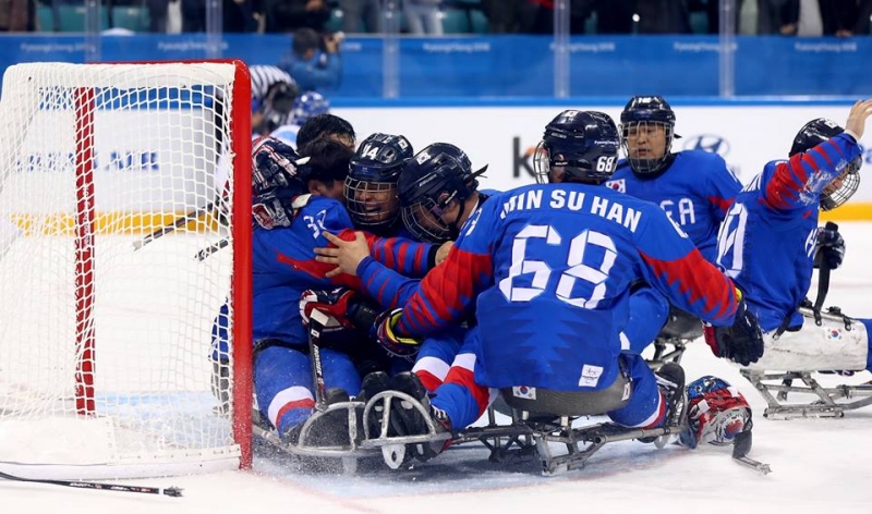 Photo hockey Jeux paralympiques : La Core en bronze - Jeux olympiques