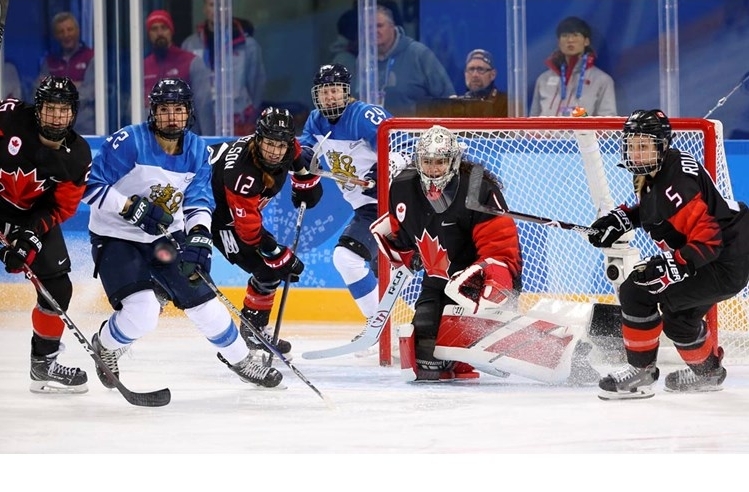 Photo hockey JO : Canada et Etats-Unis en demi - Jeux olympiques Photo hockey JO : Canada et Etats-Unis en demi - Jeux olympiques