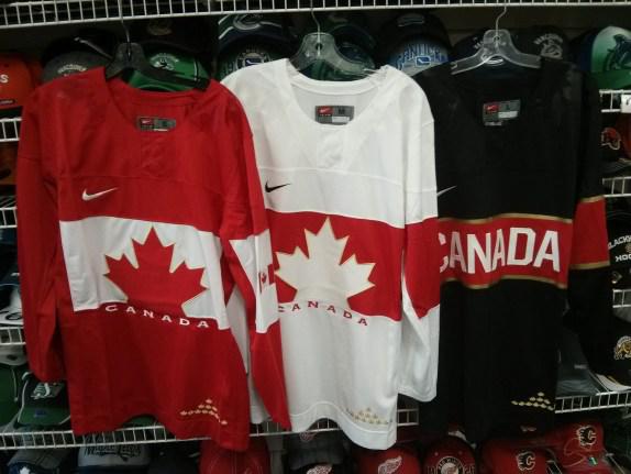 Photo hockey JO : Les maillots canadiens - Jeux olympiques