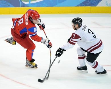 Photo hockey JO : Ovechkin et la Russie impressionnent - Jeux olympiques